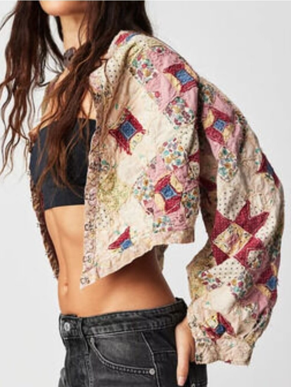 Magnolia Pearl Patchwork Quilted Jacket, OSFM